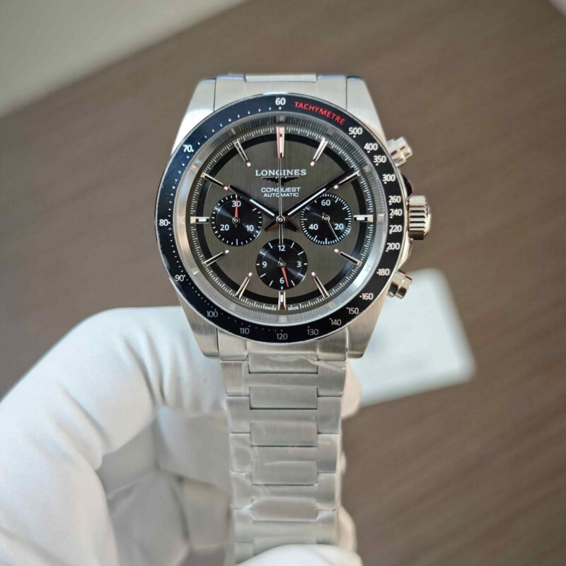 Longines Conquest Chronograph SKI Edition Steel Black Dial Quartz