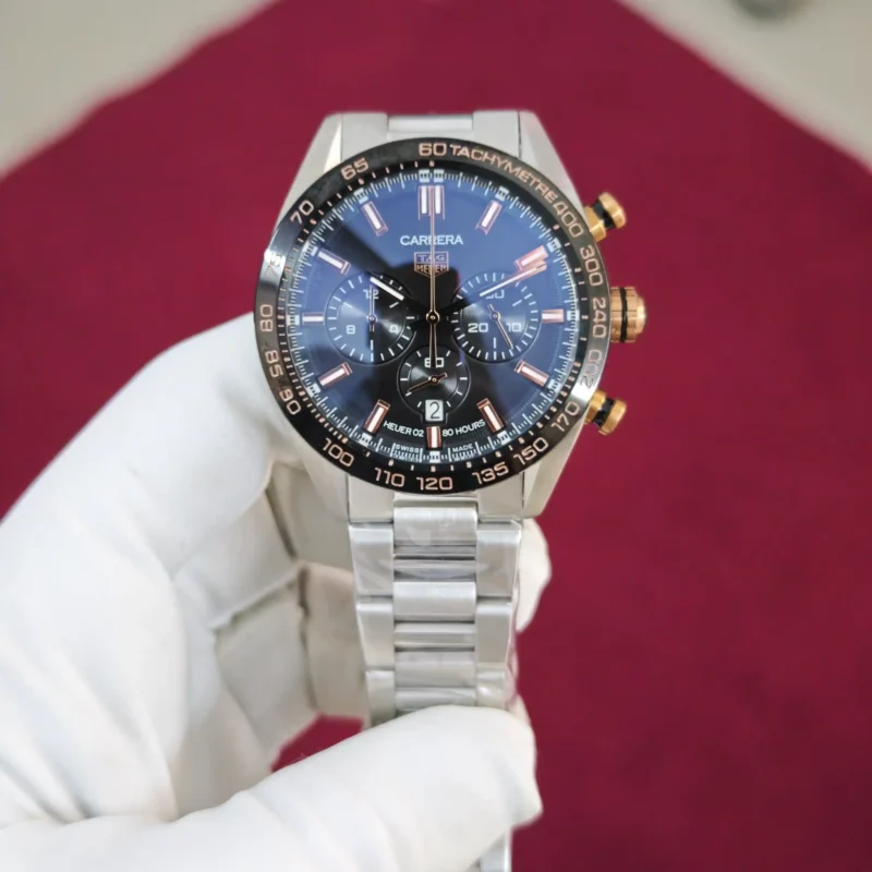 TAG Heuer Carrera Chronograph Steel Black Dial Quartz