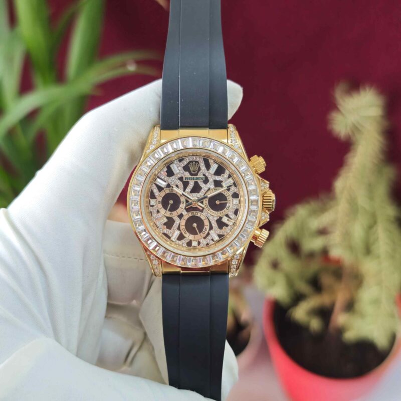 Rolex Cosmograph Daytona Eye of the Tiger Yellow Gold Diamond Dial Automatic
