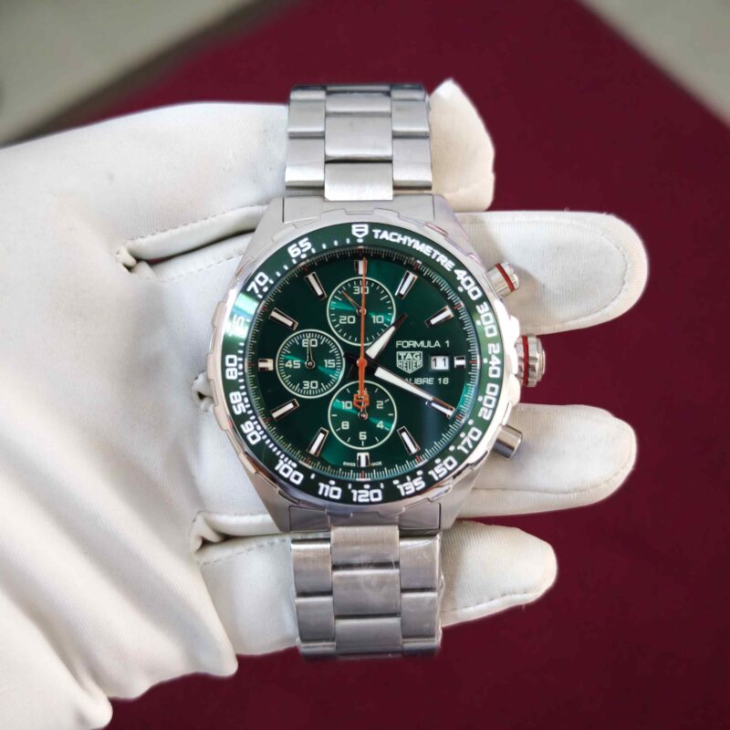 TAG Heuer Formula 1 calibre 16 Chronograph Steel Green Dial Quartz