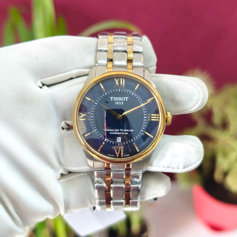 Tissot Chemin des Tourelles Dual Tone Blue Dial Automatic