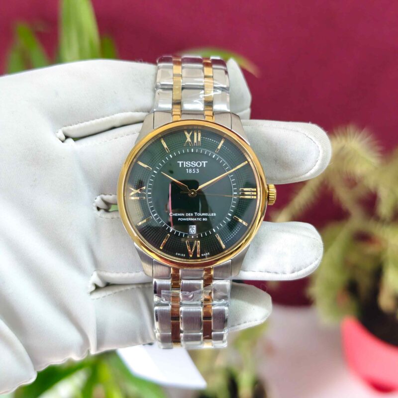 Tissot Chemin des Tourelles Dual Tone Green Dial Automatic