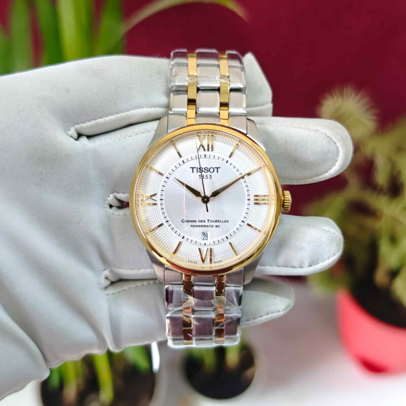 Tissot Chemin des Tourelles Dual Tone White Dial Automatic