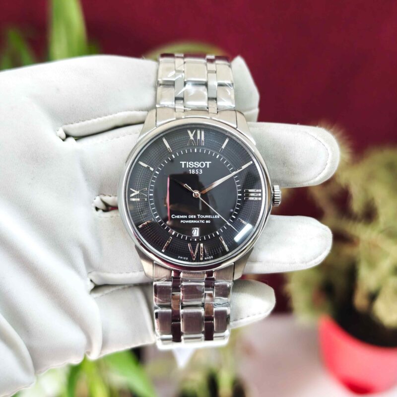 Tissot Chemin des Tourelles Steel Black Dial Automatic