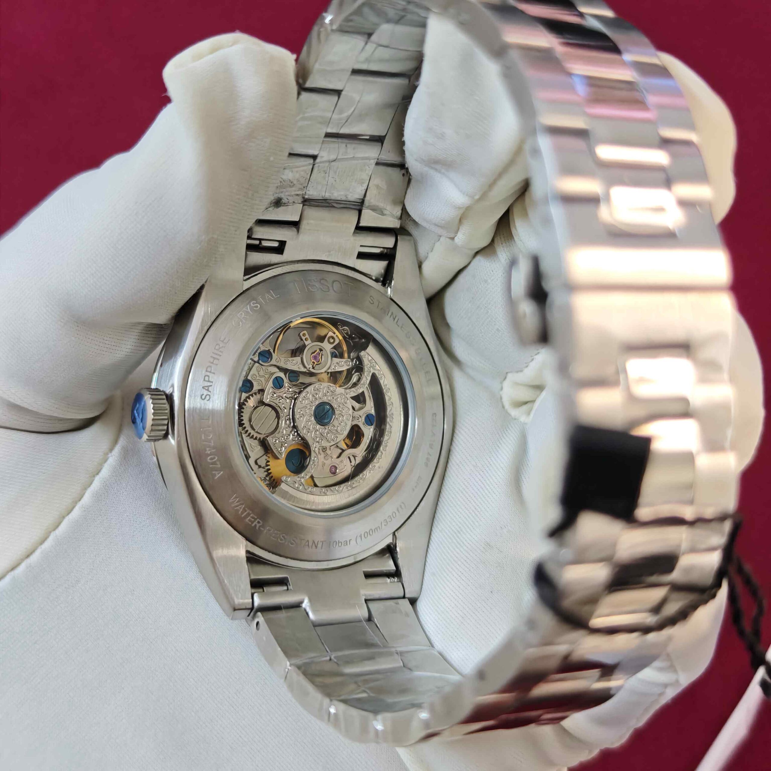 Tissot Gentleman Powermatic 80 Open Heart Steel Blue Dial Automatic - Image 3