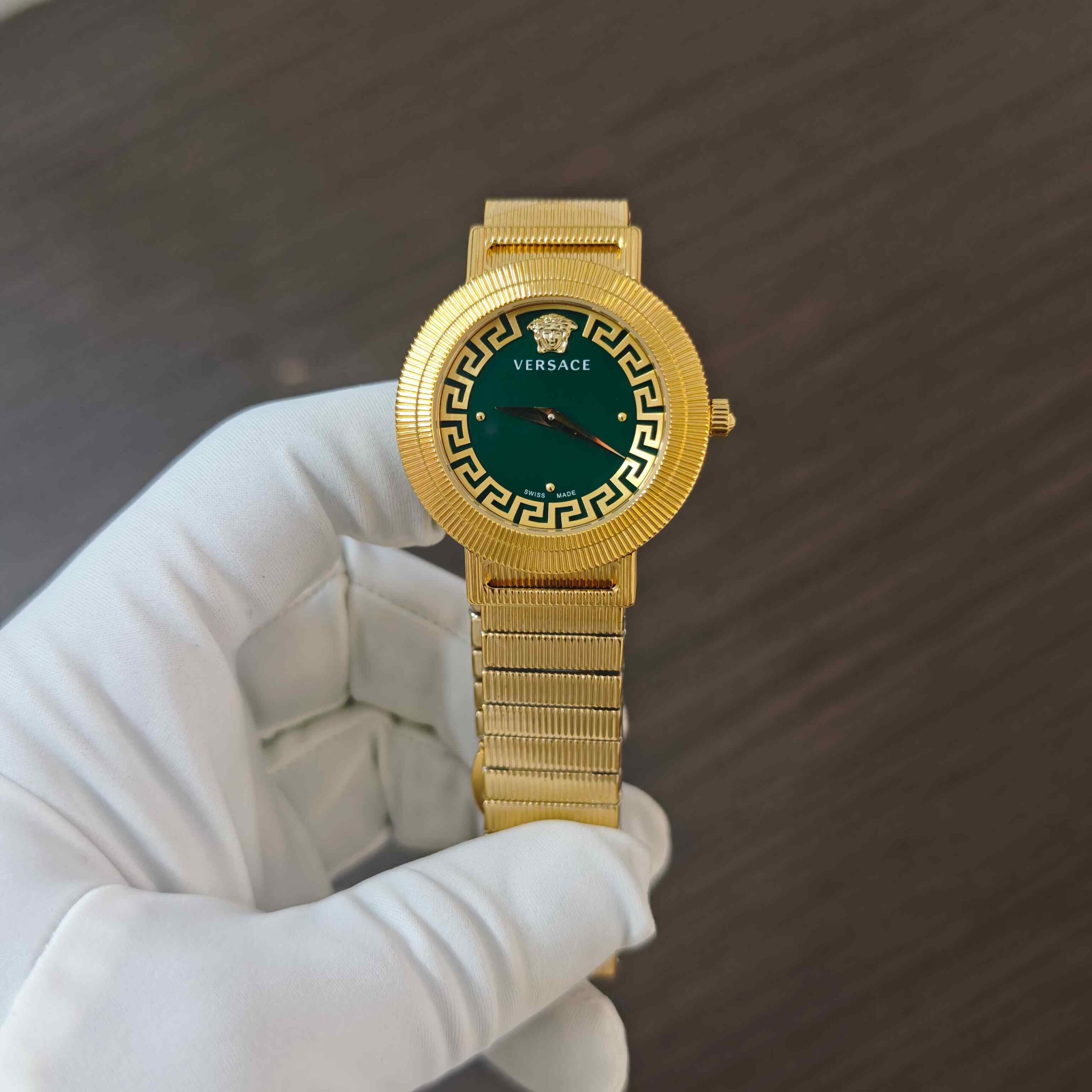Versace Greca Chic Gold Green Dial Quartz - Image 2