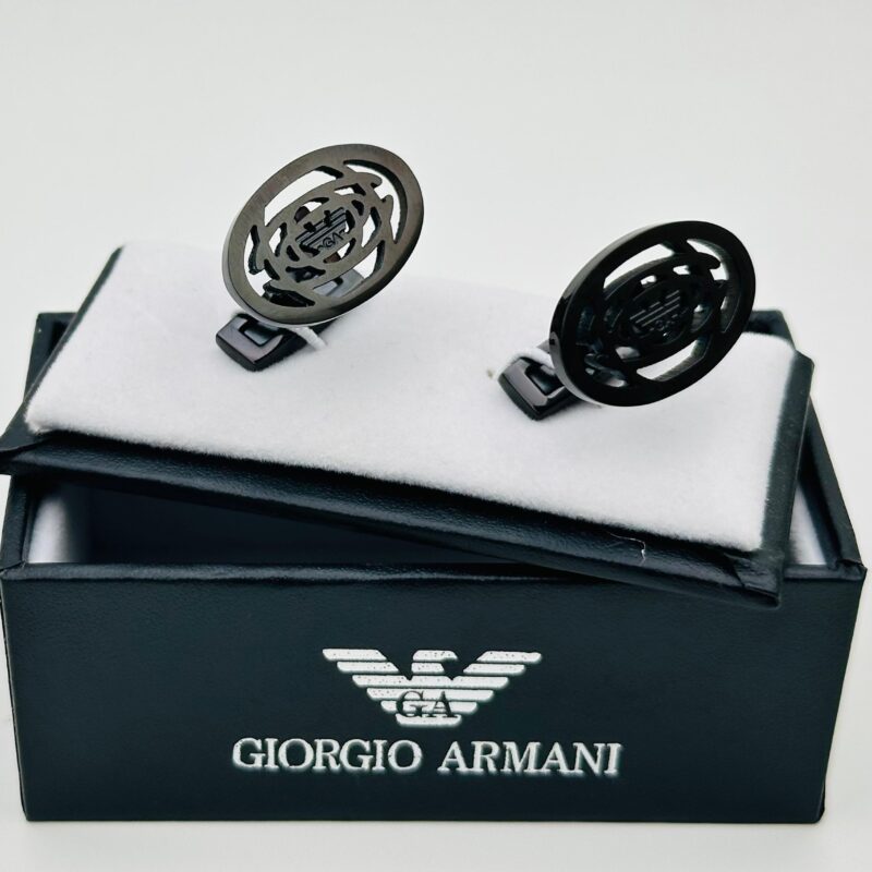 Armani Black cufflinks