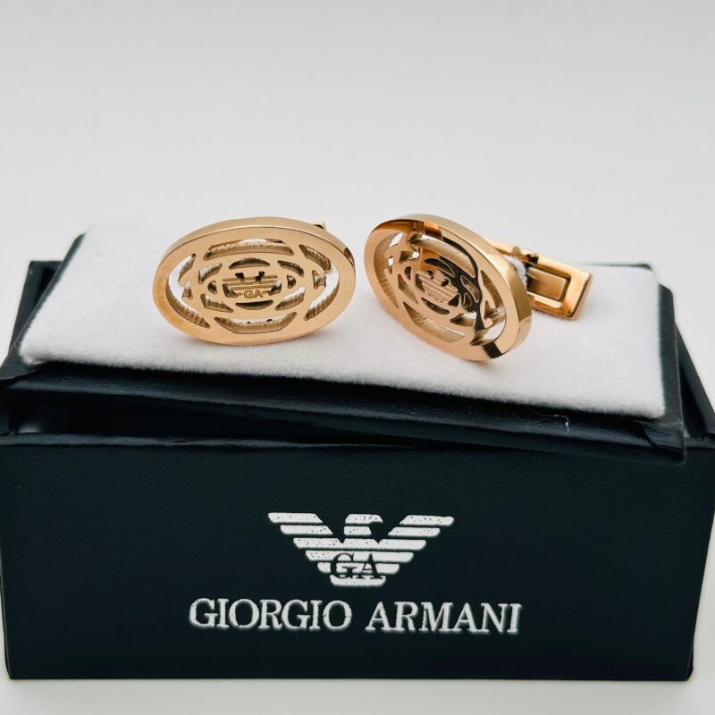 Giorgio Armani Gold-Toned cufflinks