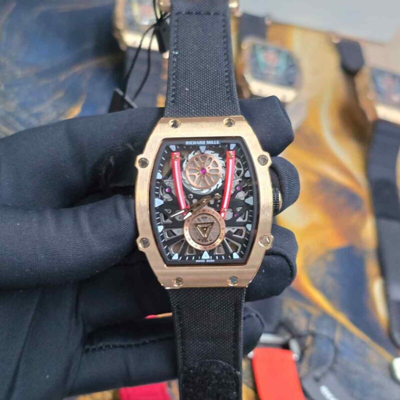 Richard Mille X Tourbillon Rose Gold Velcro Strap Edition