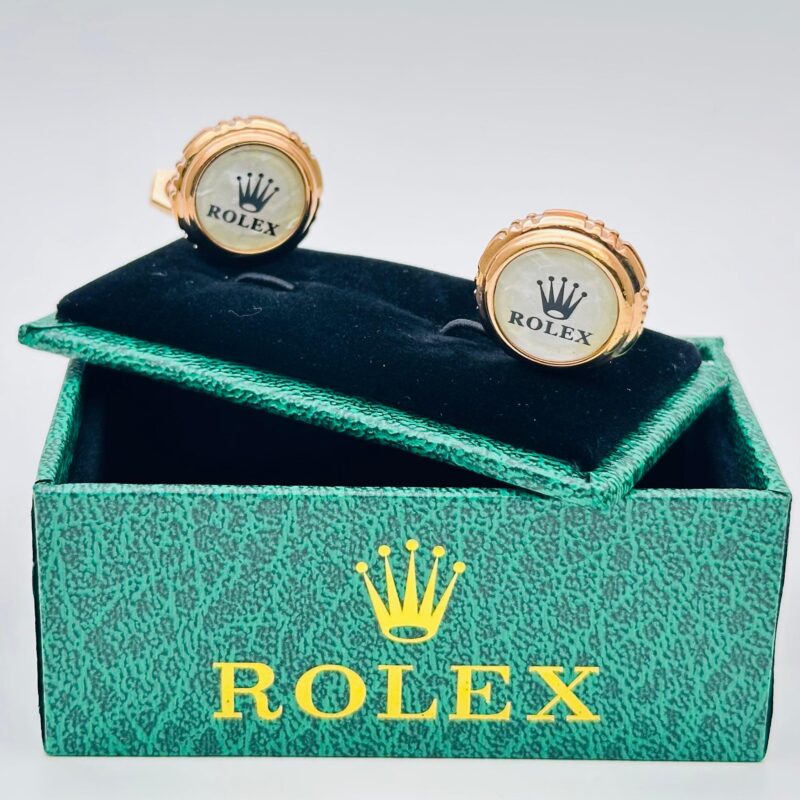 Rolex Golden White cufflinks