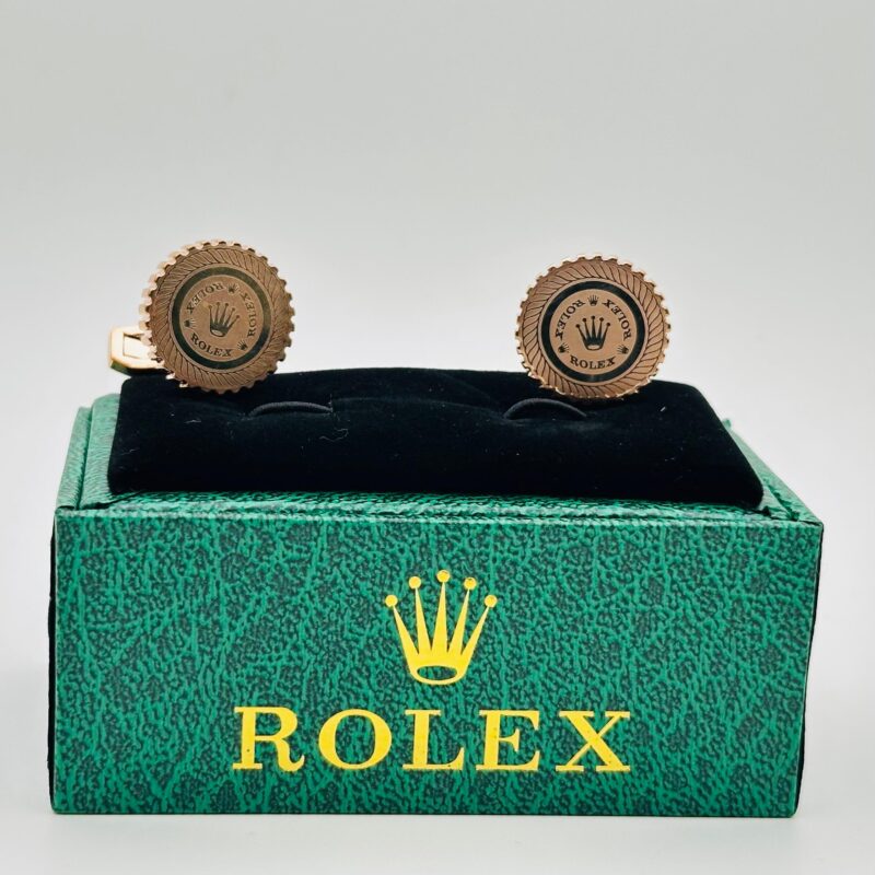Rolex Fluted Rose Gold cufflinks