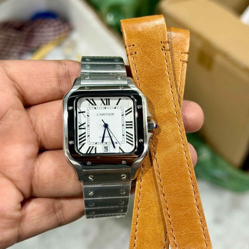 Cartier Santos stainless steel