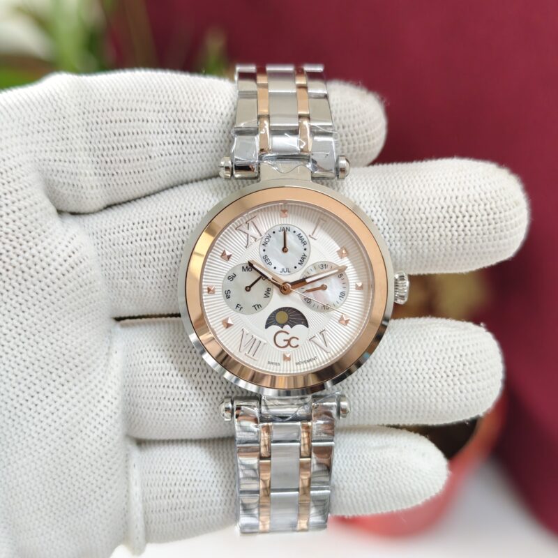 Gc TopChic Mid Size White Dial Swiss Quartz Watch