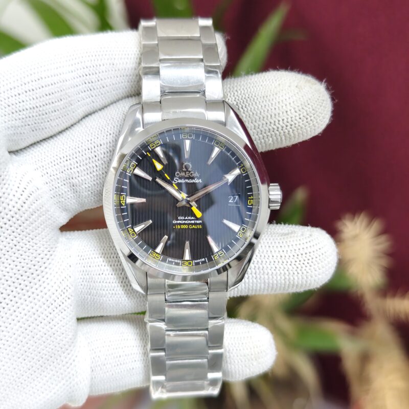 Omega Seamaster Aqua Terra Co-Axial Master Chronometer Black Dial Swiss ETA Automatic Watch