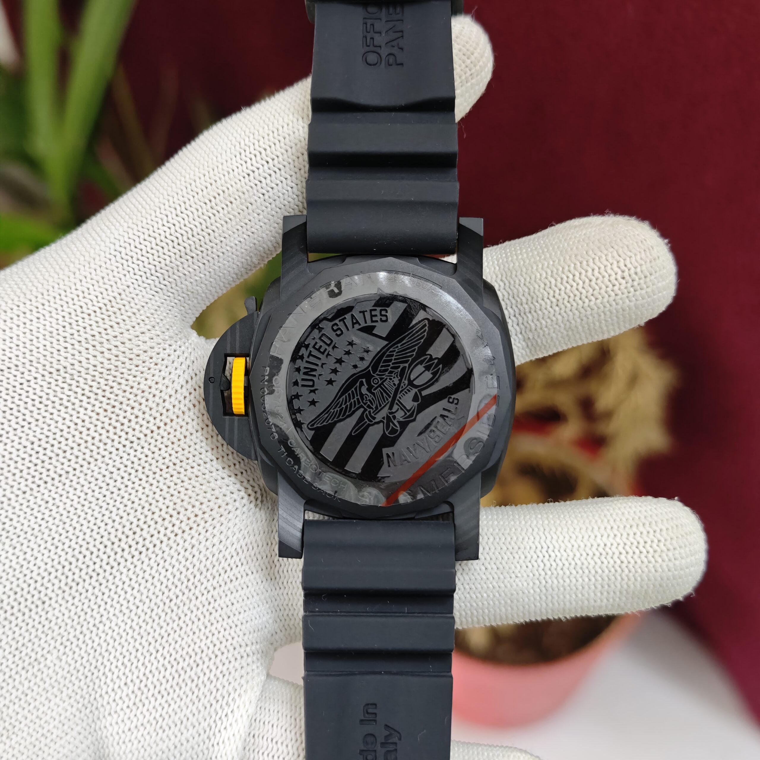 Panerai Submersible Navy SEALs Carbotech Rubber Strap Swiss Automatic Watch - Image 3
