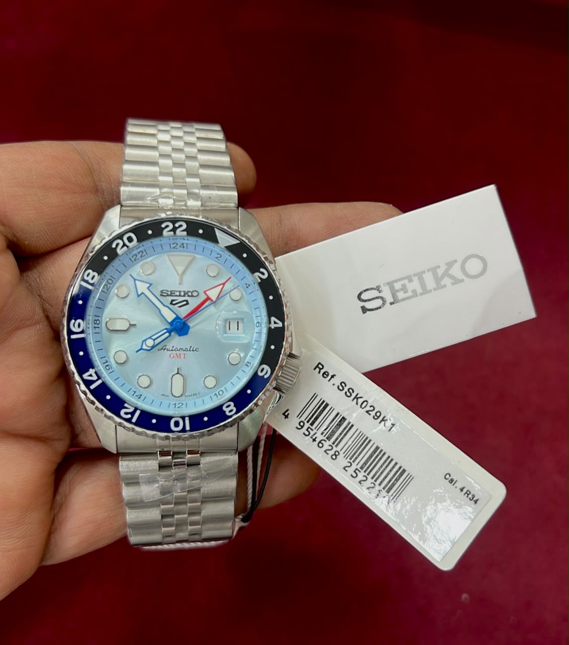 Seiko 5 Sports GMT SSK003K1 Tiffeny Dial Swiss Automatic Watch