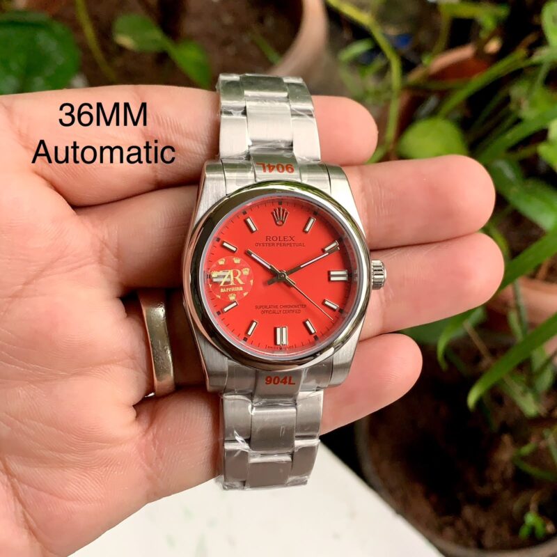 Rolex Oyster Perpetual-style Green Dial Stainless Steel Bracelet Strap Swiss Automatic Watch